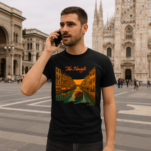 The Navigli – Men’s Vintage Milan T-Shirt