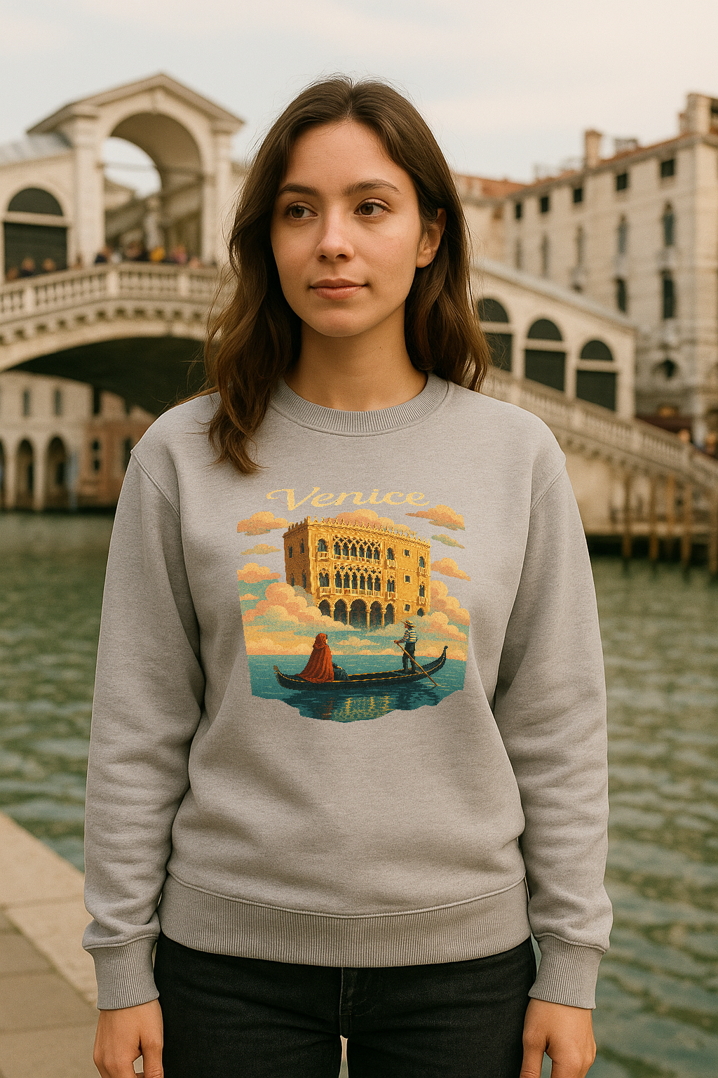 Venice Dream – Women’s Vintage Gondola Sweatshirt