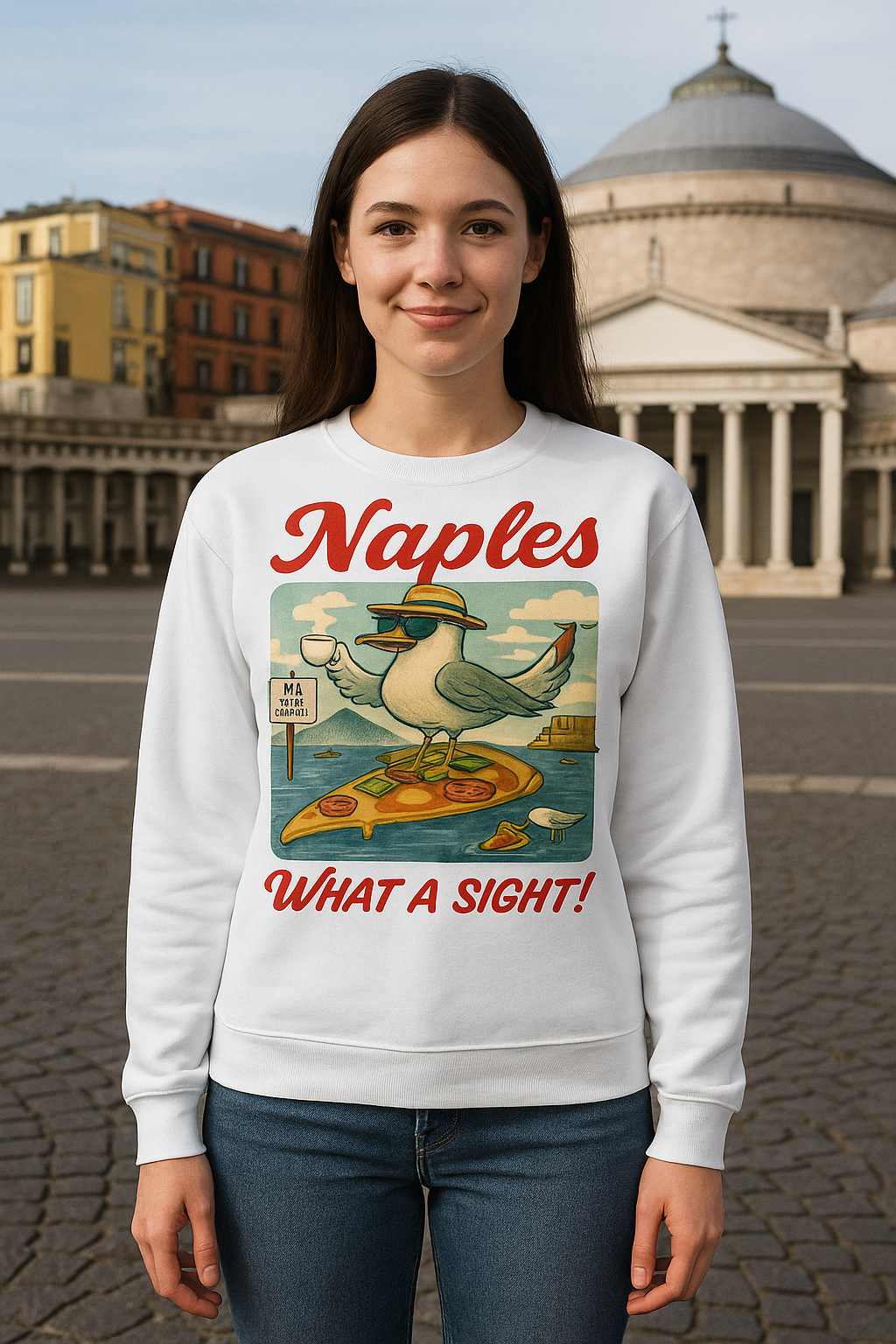 Naples Pizza Surf – Women’s Sweatshirt