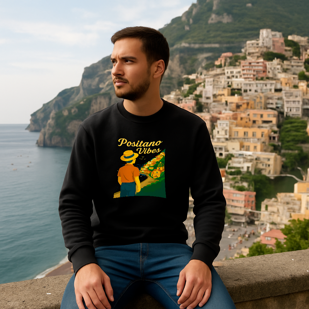 🧥 Positano Vibes – Men’s Sweatshirt